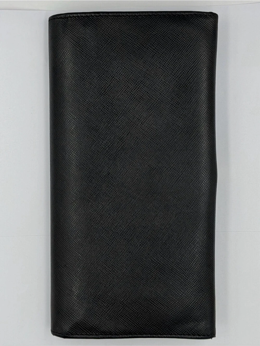 Salvatore Ferragamo  Black Women's Leather Wallet with Gold Accent